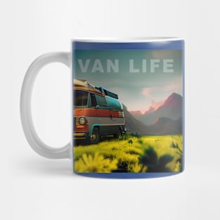 Van Life Camper RV Outdoors in Nature Mug